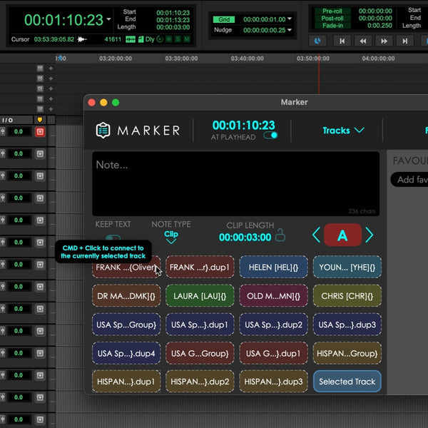 Better Markup for SFX and ADR using Audiokids Marker